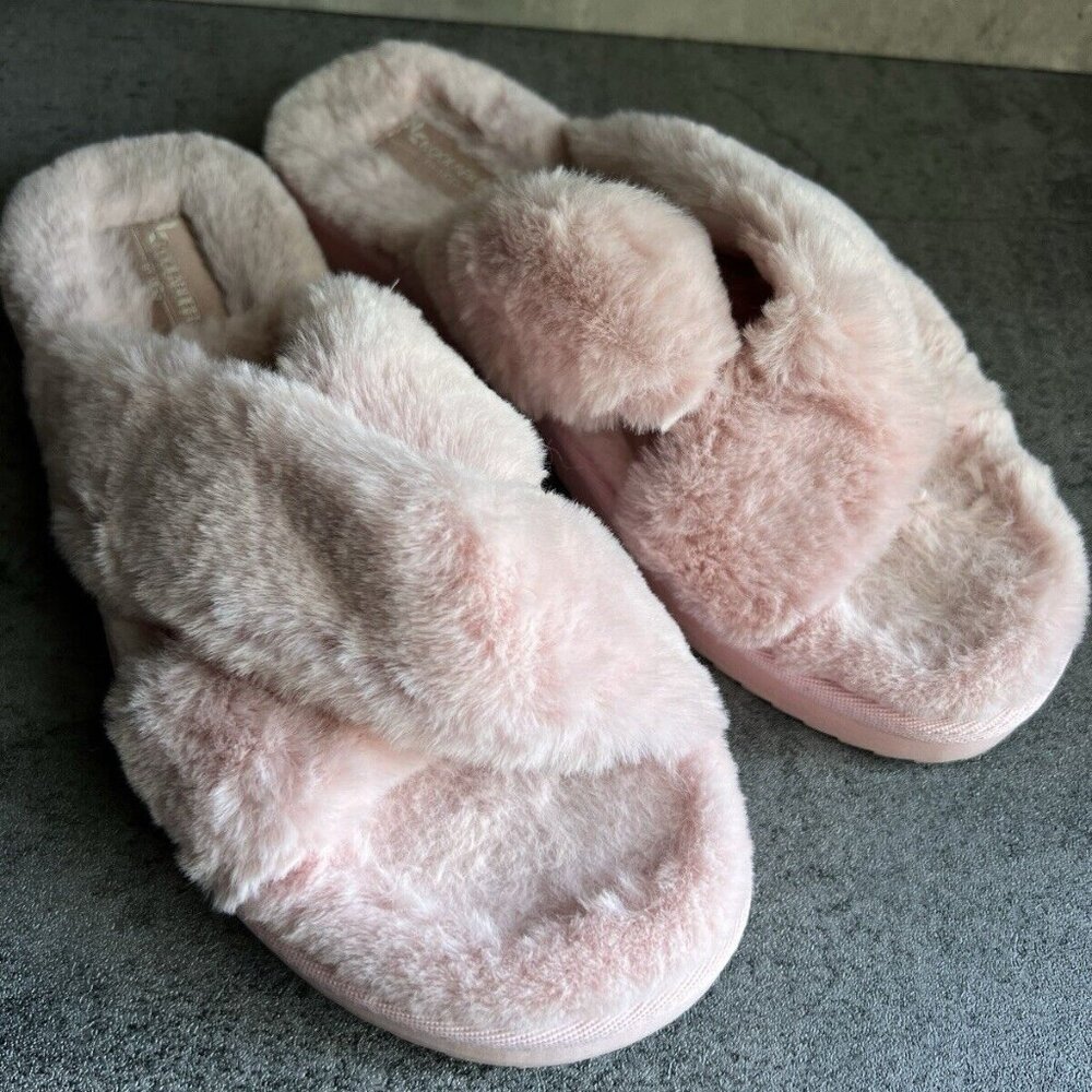 Woman's Slippers Koolaburra by UGG Fuzz-It Faux Fur Size 8